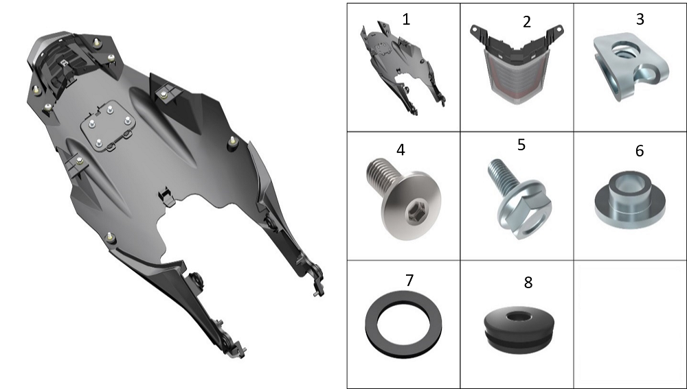Обтекатель задний