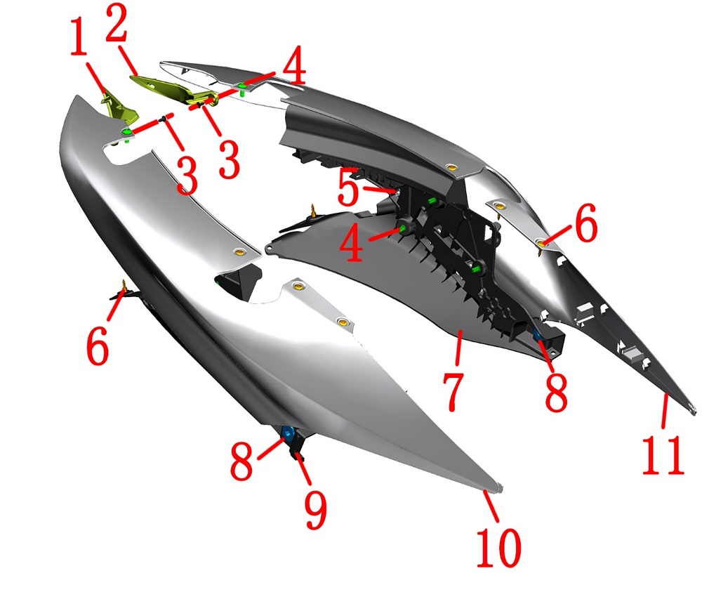 Обтекатель задний