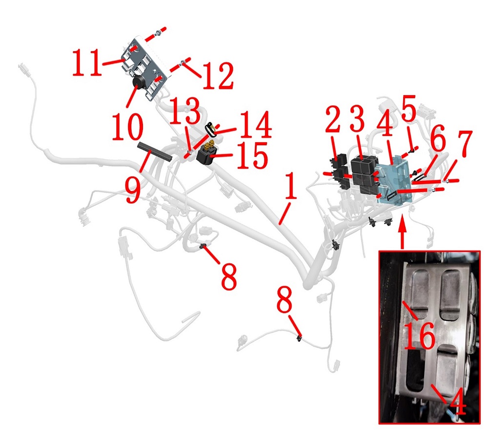 Проводка основная  (коса)