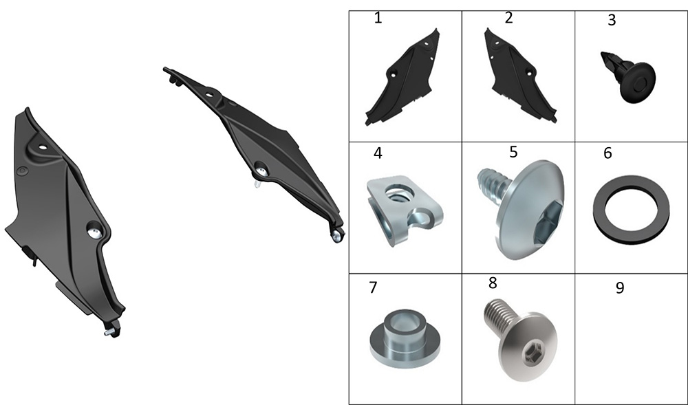Декоративная накладка хвостовой части
