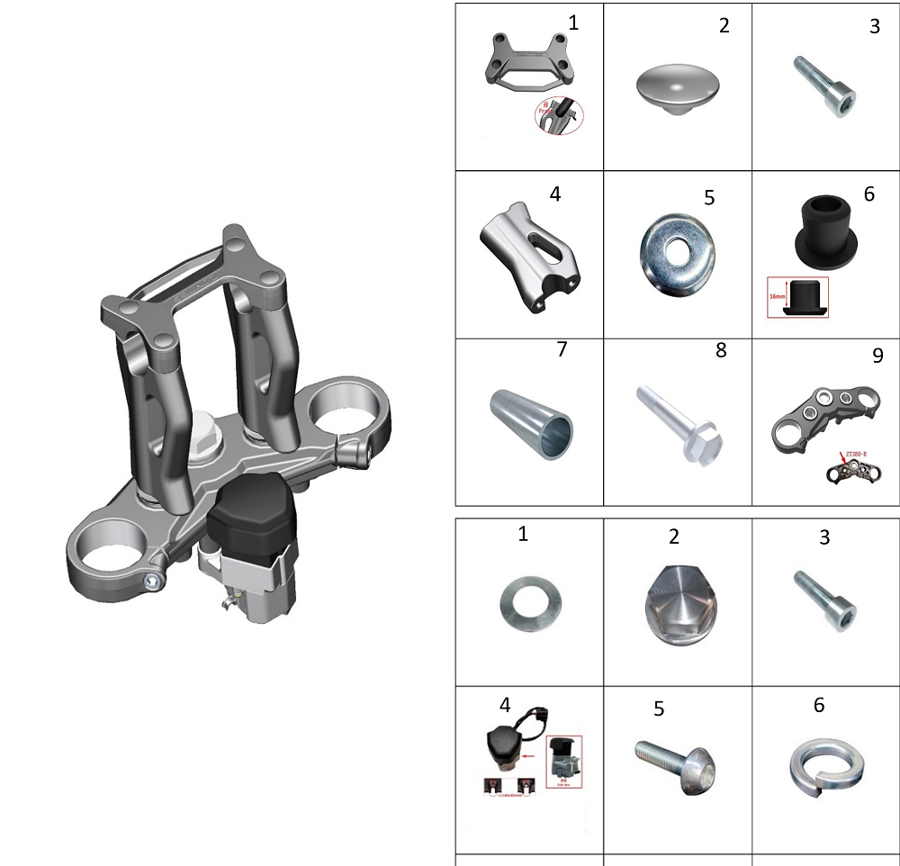 Кронштейн крепления руля