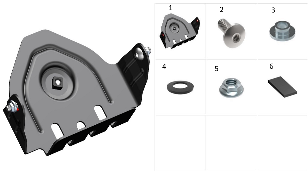 Кронштейн крепления аккумулятора