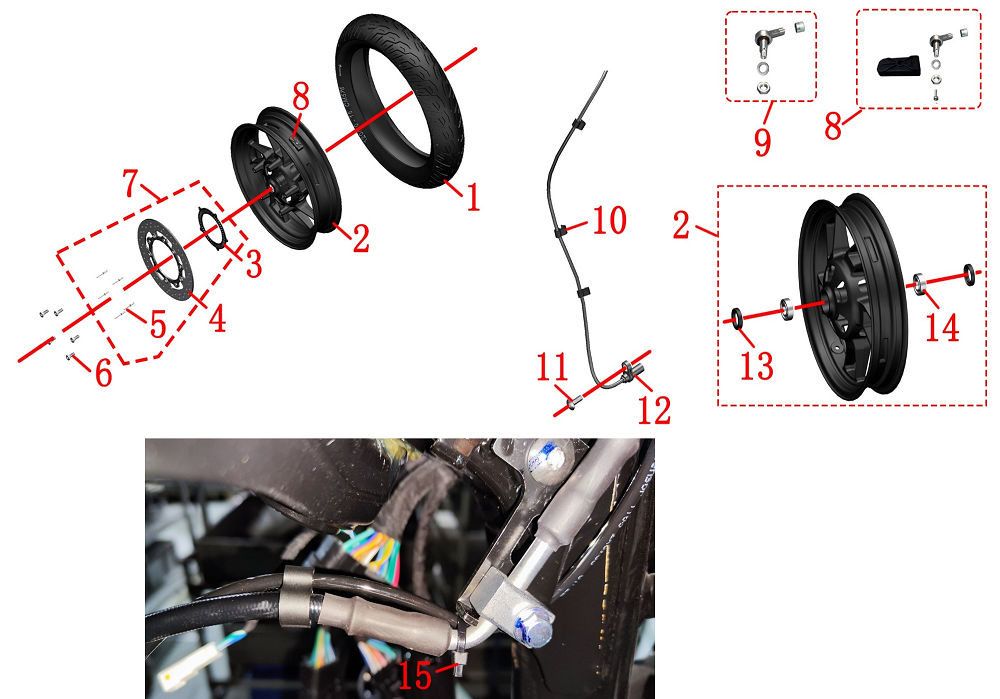 Колесо переднее