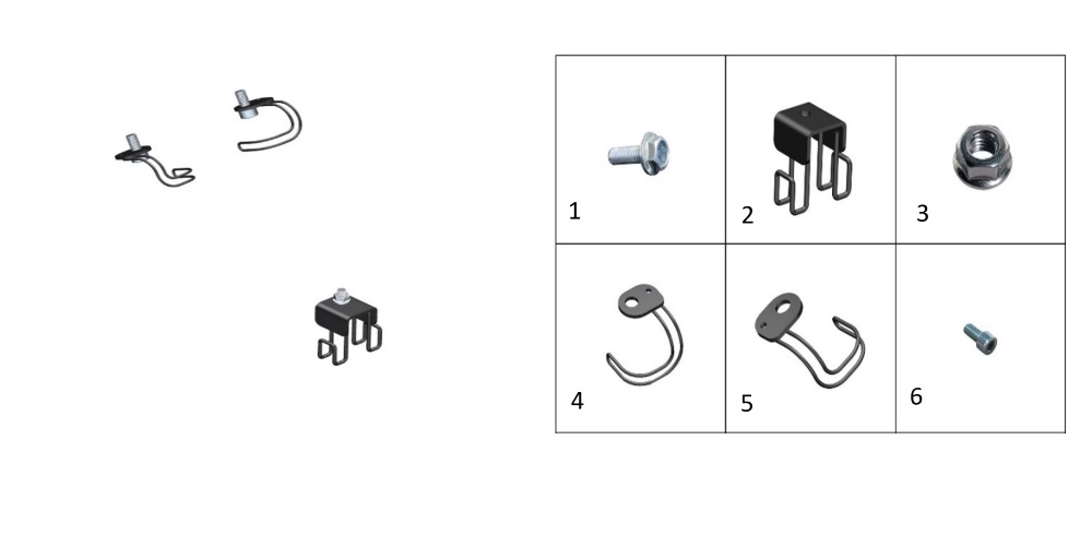 Кронштейны проводки передней