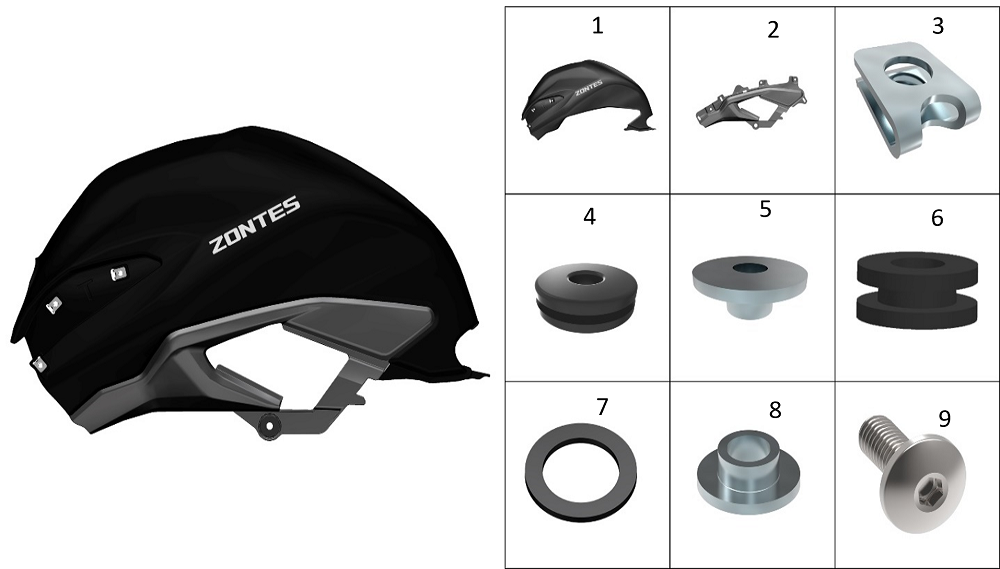 Декоративная накладка топливного бака1