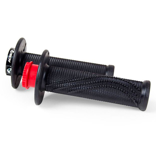 Грипсы lock-on + ручка газа R-TECH черный (черный, , 040296-123-6656)