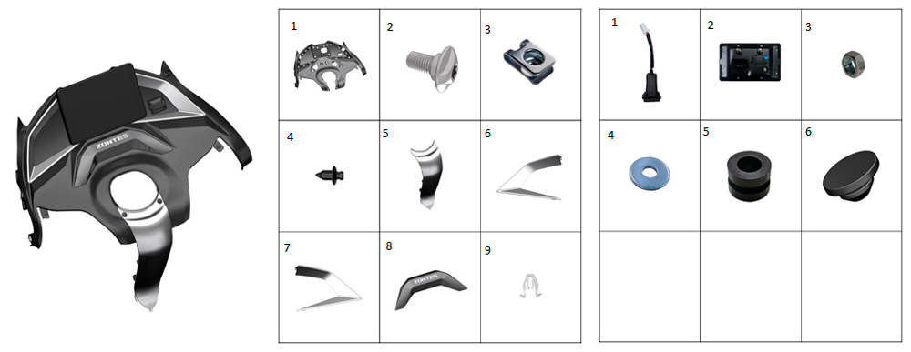 Облицовка приборной панели серебристый пластик