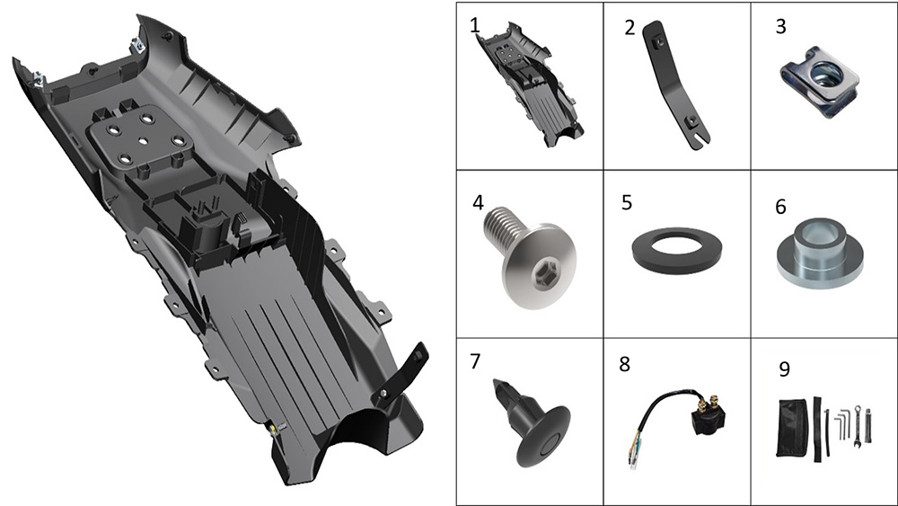 Нижняя декоративная панель задней части