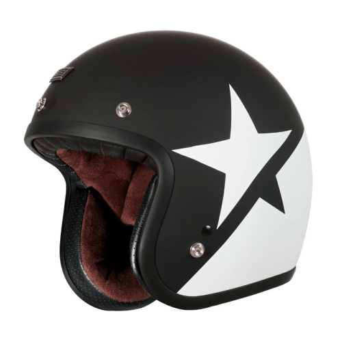 Шлем открытый 3/4 ORIGINE PRIMO STAR  (черный/белый матовый, L, 1560035-823-3061)