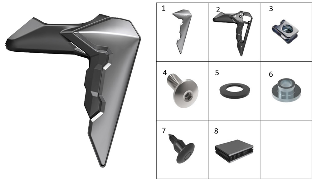 Панель радиатора декоративная правая2