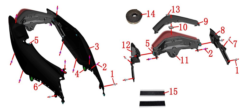 Облицовка хвостовой части 1/2