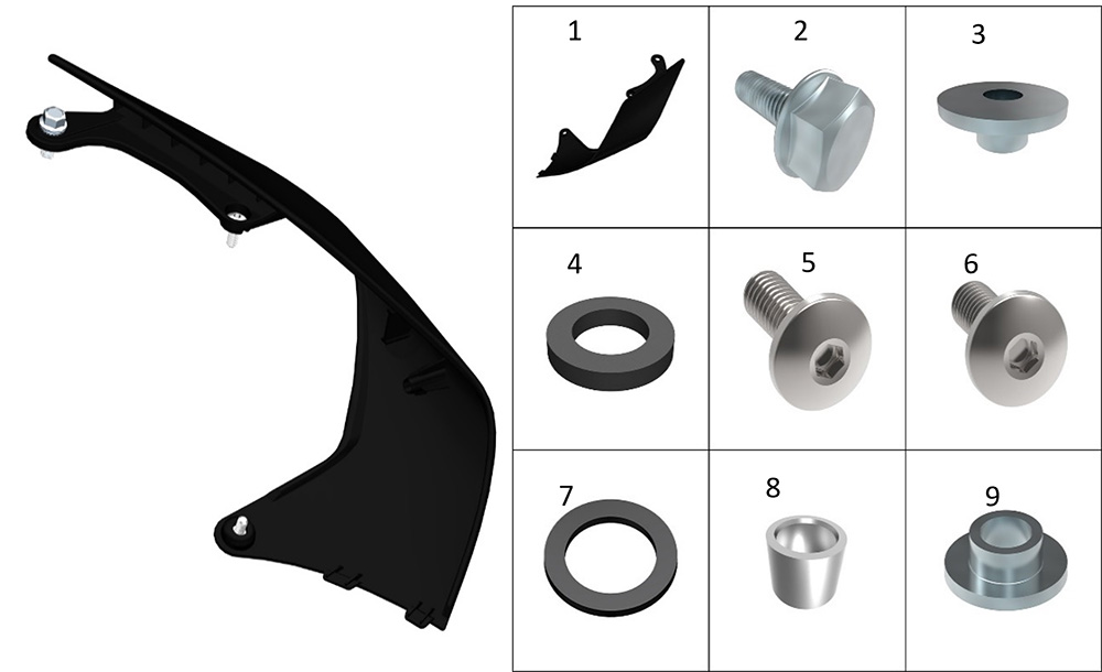 Задняя боковая декоративная накладка 3