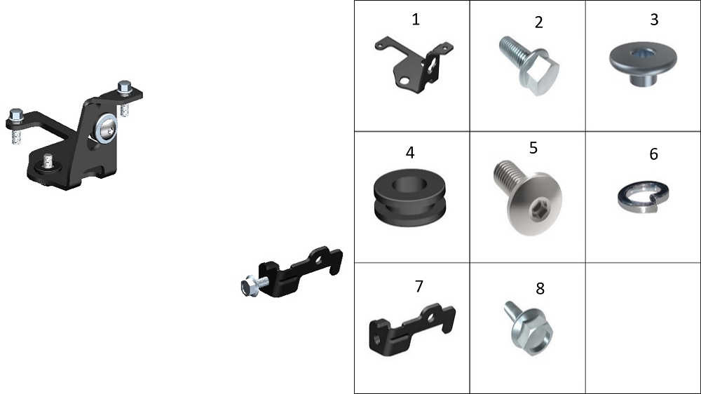 Кронштейн крепления блока АБС