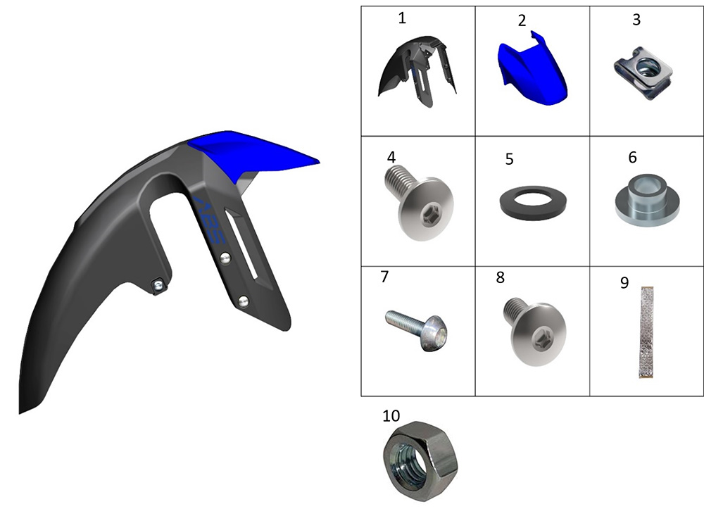 Крыло переднее