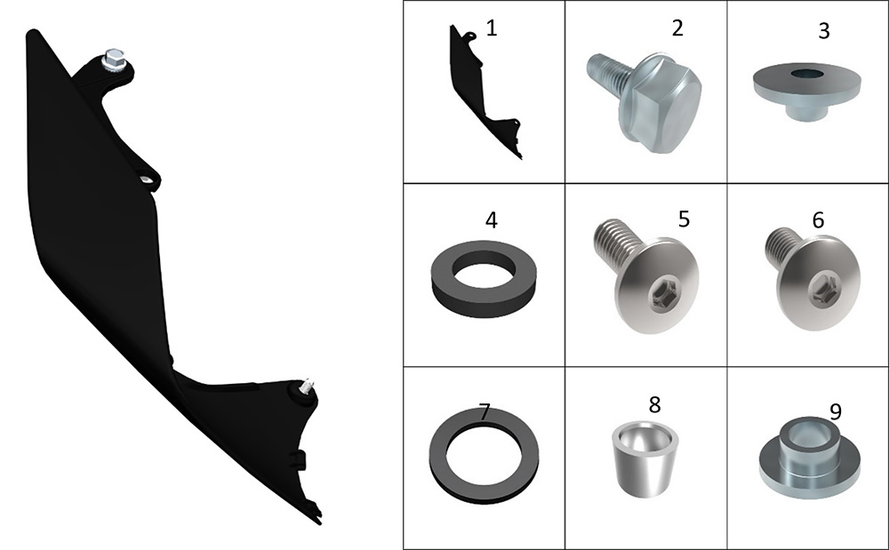 Задняя боковая декоративная накладка 4