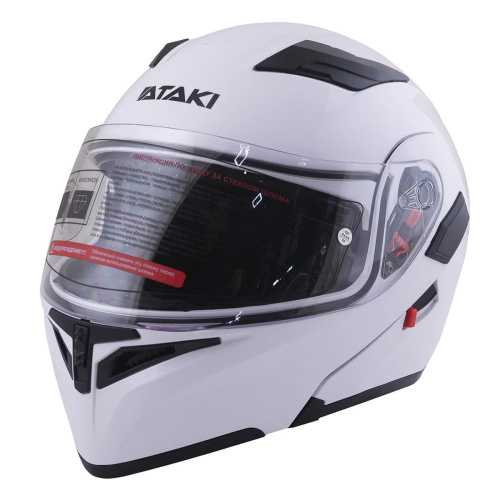 Шлем модуляр ATAKI JK902 Solid (белый глянцевый, XL, 020229-598-9779)