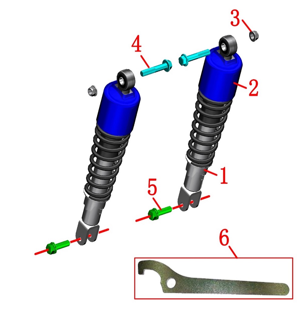 Амортизаторы задние