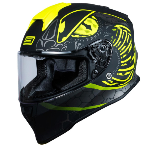 Шлем интеграл ORIGINE DINAMO FIGHTER (Hi-Vis желтый/черный матовый, XS, 1560035-597-9619)