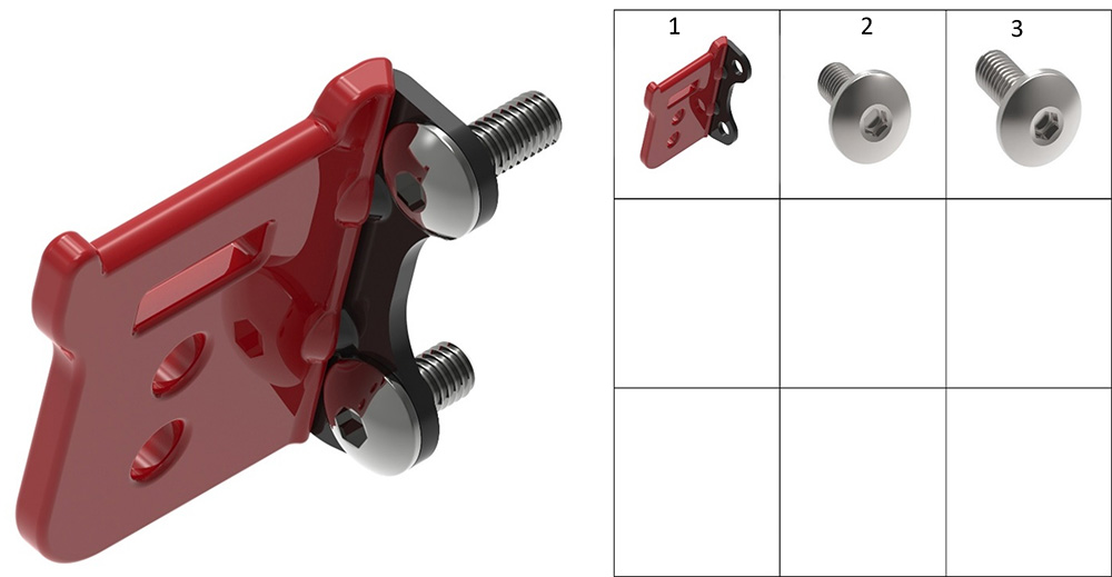 Кронштейн крепления замка