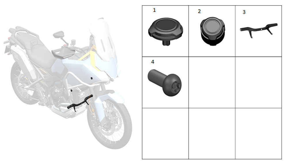 Кронштейн дуг защитных нижний