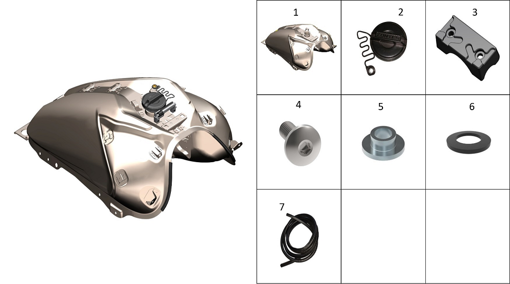 Бак топливный(золото)