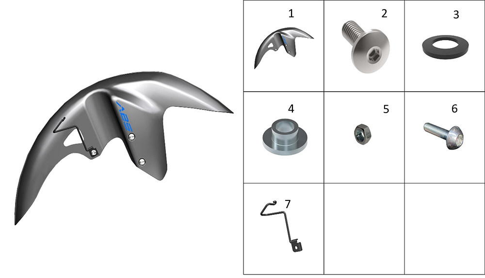 Крыло переднее 2