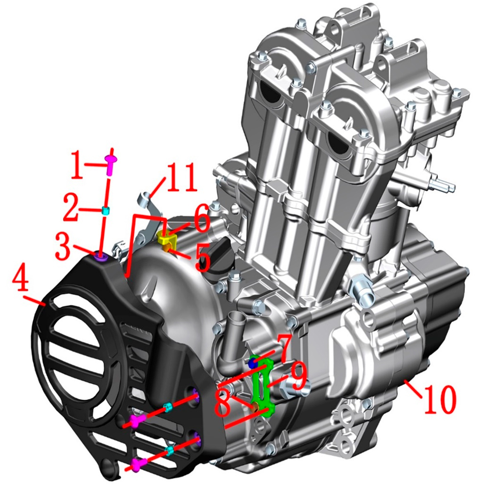 Двигатель ZT184MP