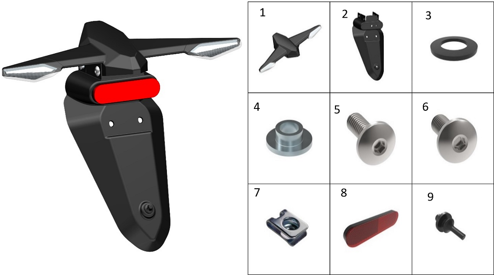 Крыло заднее