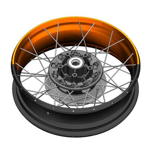Диск MT4.5×17 задний литой (оранжевый) ZONTES ZT350-T