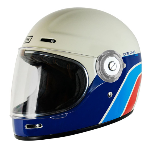 Шлем интеграл ORIGINE VEGA Classic (белый/синий/красный глянцевый, M, 020035-825-5545)
