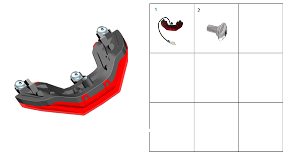Фонарь габаритный задний