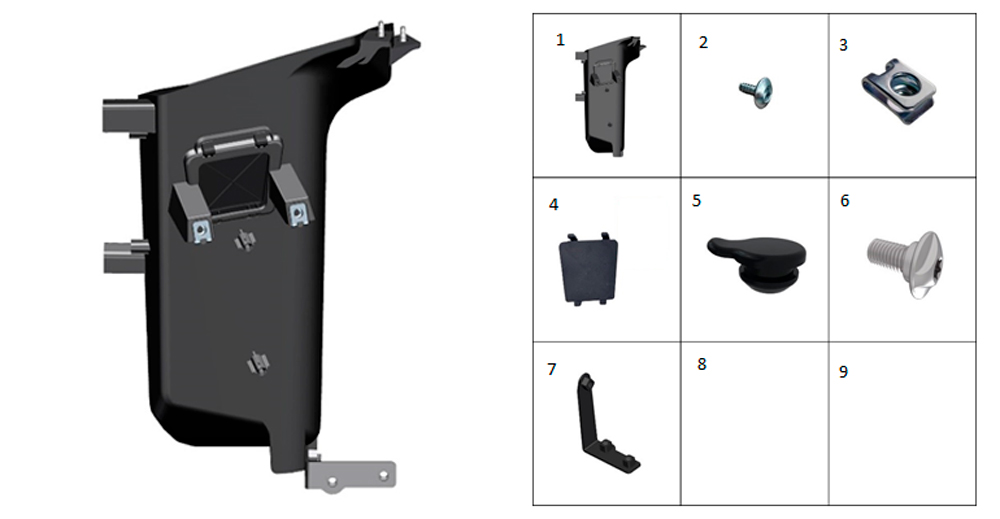 Облицовка бардачка правого
