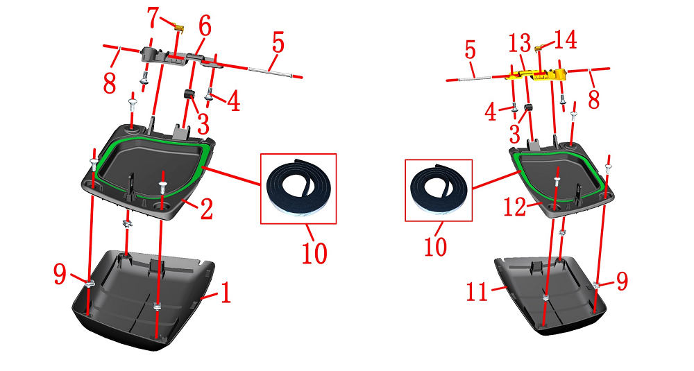 Отсек для хранения правый