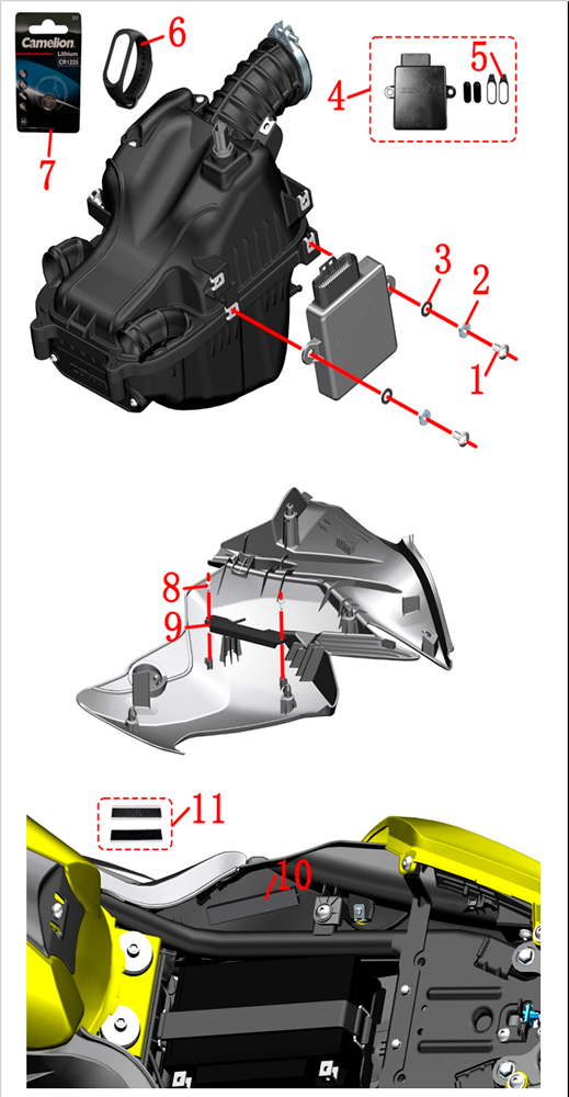 Электрокомпоненты рамы-3