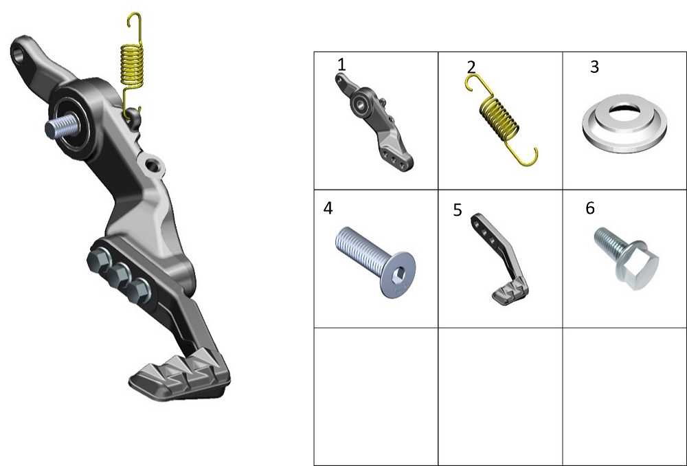 Лапка педали тормоза