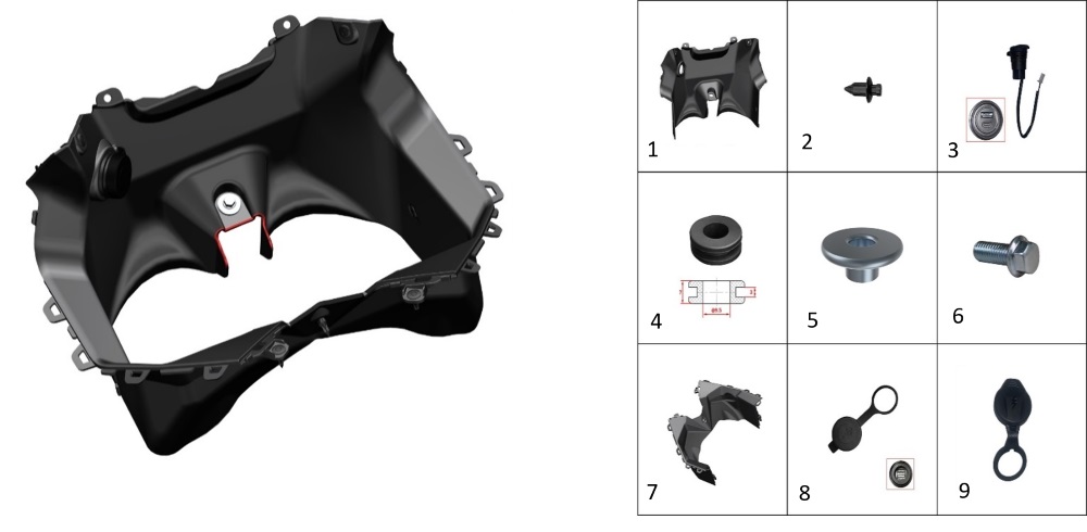 Кожух рулевой колонки