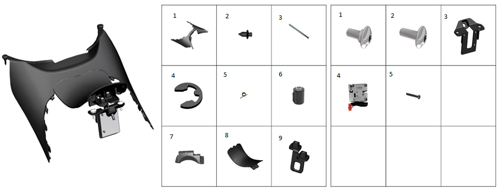 Декоративная крышка топливного бака верхняя