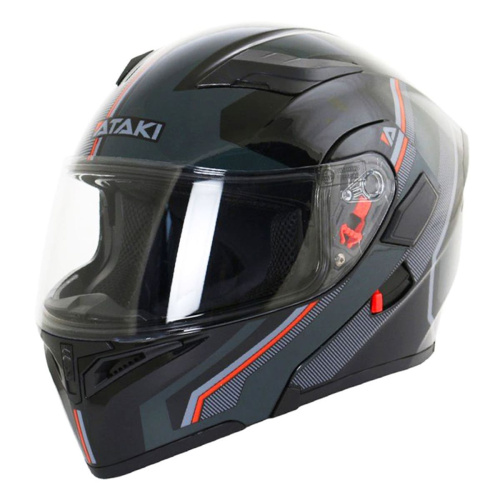 Шлем модуляр ATAKI JK902 Shape (черный/серый глянцевый, L, 020229-598-5965)