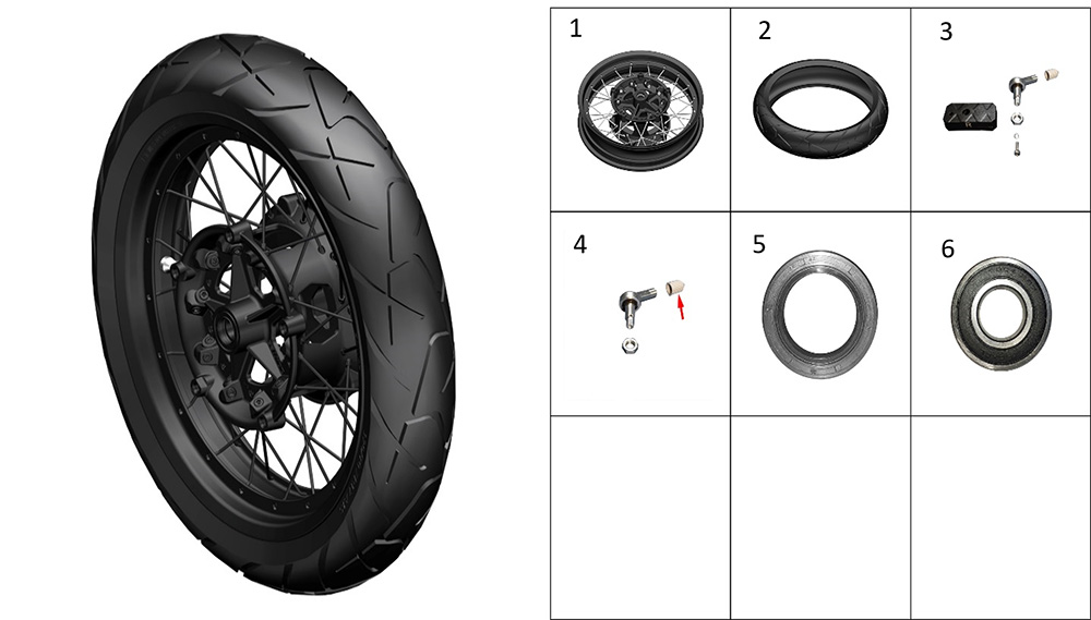 Колесо переднее спицованое2
