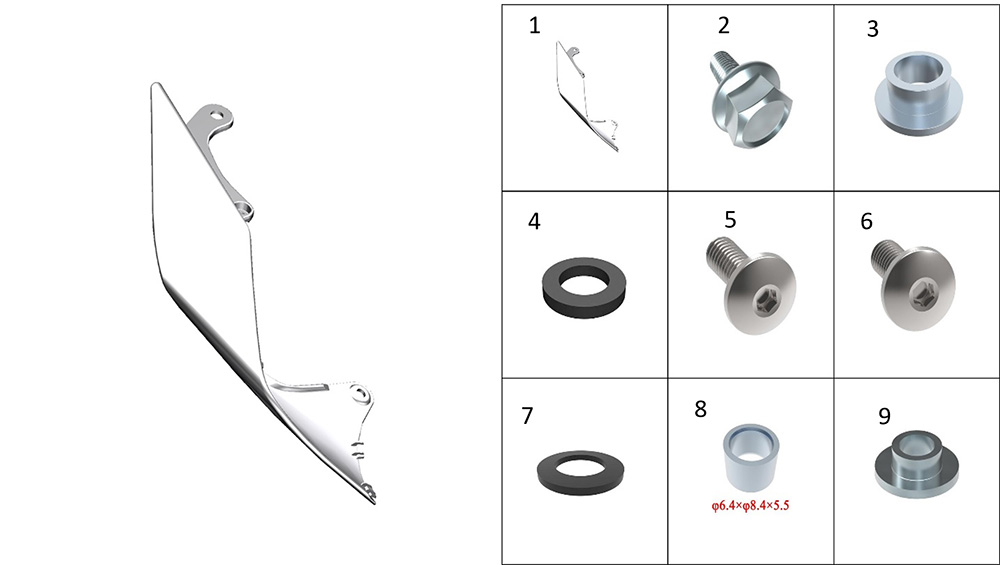 Задняя боковая декоративная накладка 6