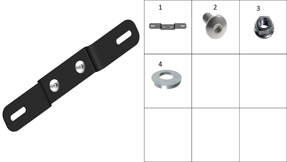 Крепление номерного знака