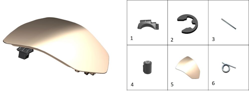 Крышка топливного бака (золотой цвет)