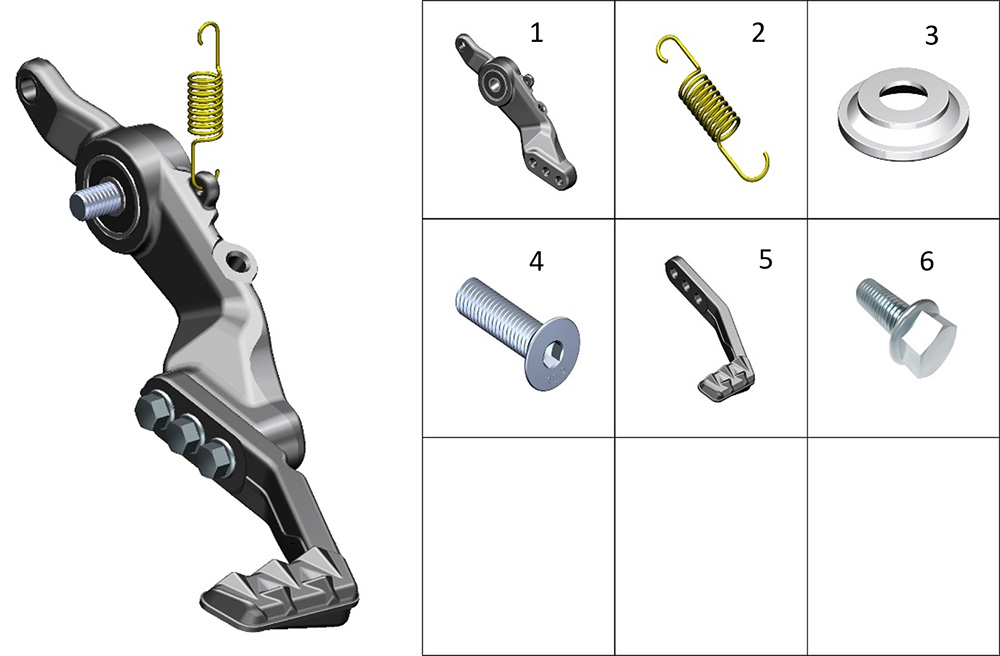 Лапка педали тормоза