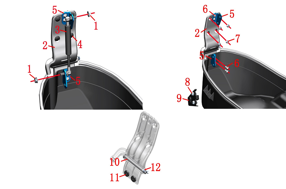 Механизм открывания отсека багажного