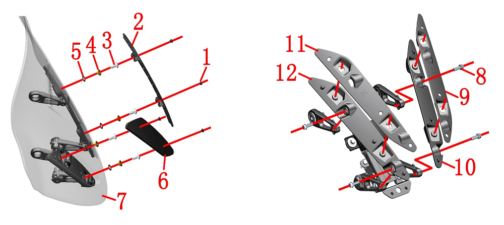 Ветровое стекло в сборе 1