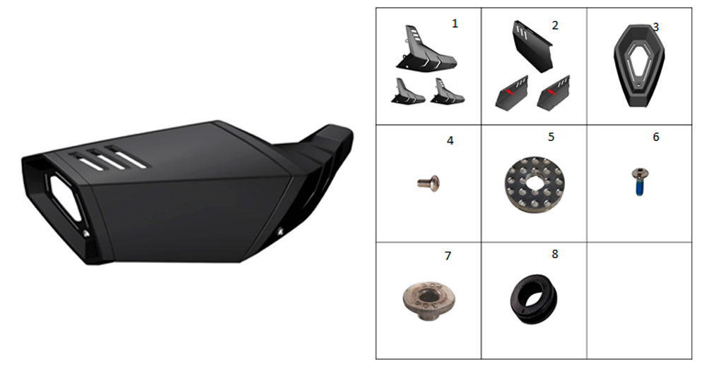 Накладка глушителя