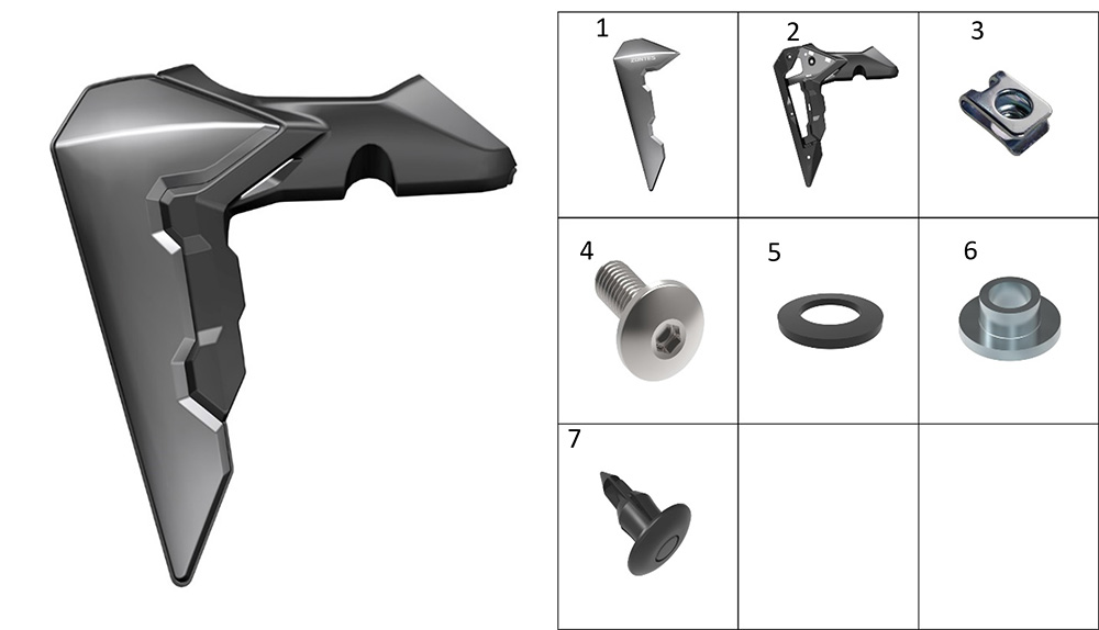 Панель радиатора декоративная левая2