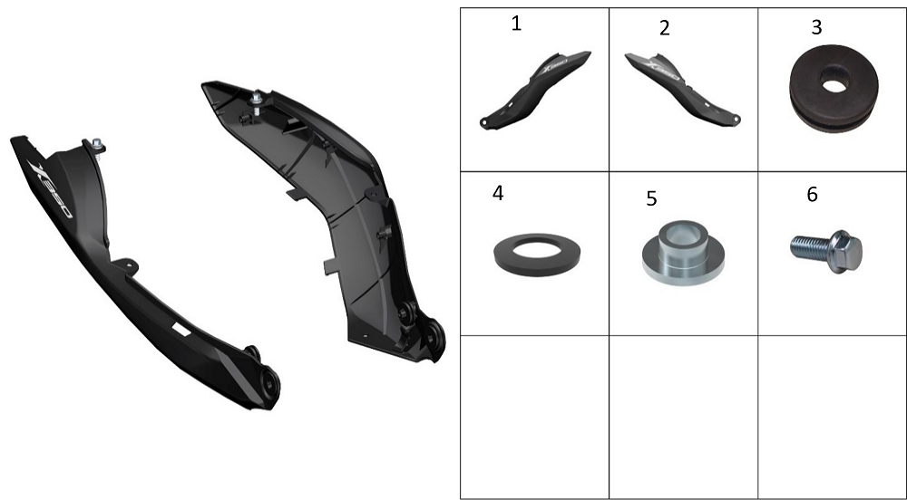 Задняя боковая накладка