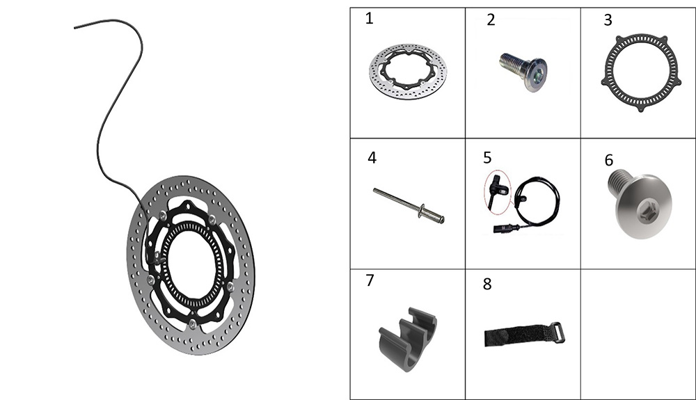 Датчик скорости переднего колеса
