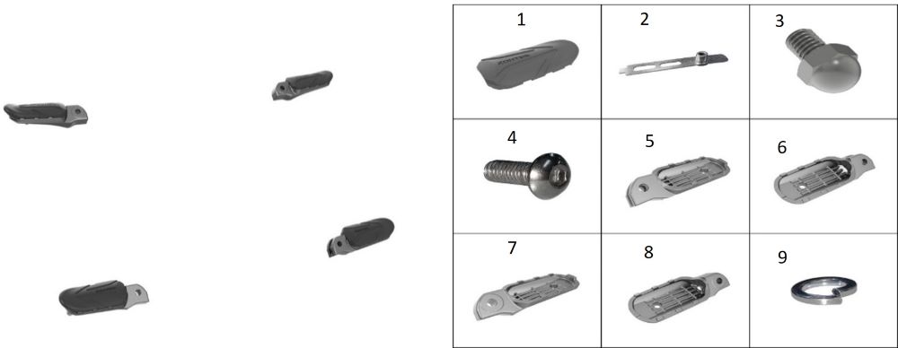 Накладка резиновая подножки водителя пассажира
